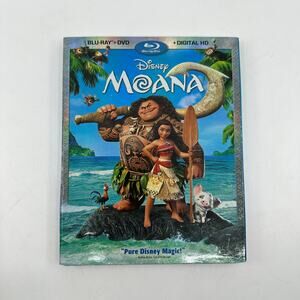 Disney Moana Blu Ray DVD Digital HD Combo Pack Kids Family Adventure Movie
